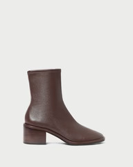 Roxy Espresso Leather Ankle Bootie | Loeffler Randall