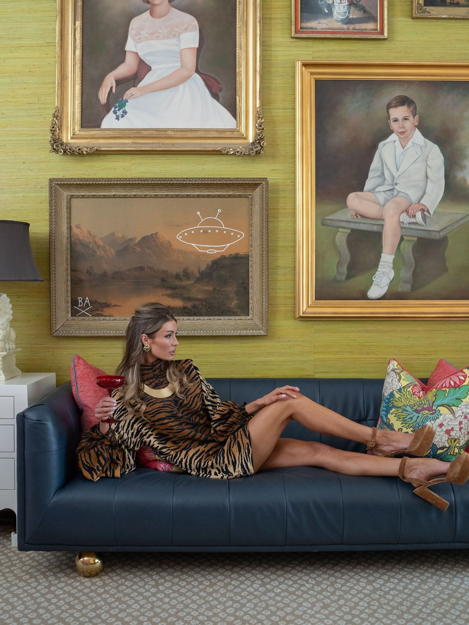 Sahsa Mini in Tiger Jacquard | Emily McCarthy