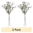 (2 pack) Better Homes & Gardens 33"H Artificial Indoor Dried Rice Stem Bundle, Set of 3 - Walmart... | Walmart (US)