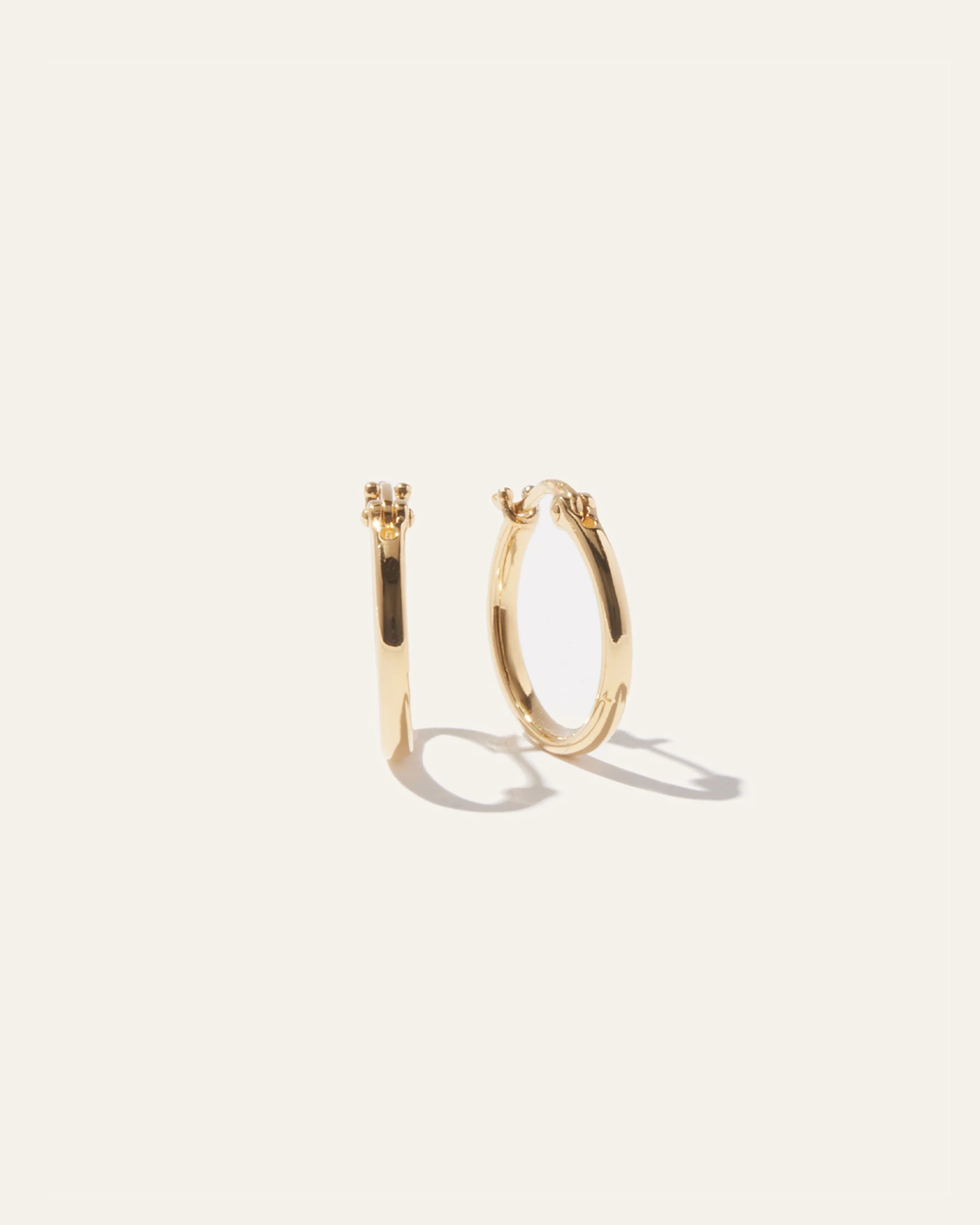 Quince | Women's Midi Hoop Earrings in Gold Vermeil | Quince