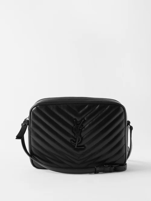 Saint Laurent - Lou Medium Ysl-logo Quilted-leather Cross-body Bag - Womens - Black | Matches (US)