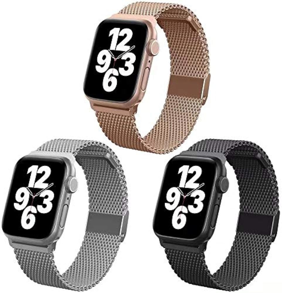 Magnetic iWatch Bands Compatible for iWatch Band Milanese Loop Magnetic iWatch Bands Compatible f... | Amazon (US)