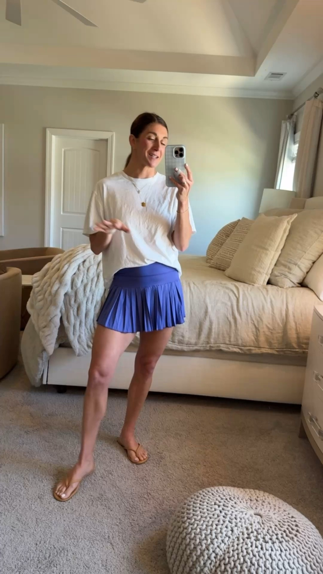Loving this comfy mom outfit!
Tee is on sale from aerie. Comes in other colors and wearing a small-slightly oversized boxy fit
Skirt is from Amazon-TTS. Wearing a small. Comes in other colors. Has biker shorts with pockets underneath 

Flip flops are Amazon & 46% off. Sunnies are Amazon and 20% off!

Click here to shop!

Mom outfit | athlete | athletic | athleisure | skirt | skort | active | sporty | fit | fitness | daily mom | flip flops | tee | t-shirt | aerie | American Eagle | loopy | necklaces | electric picks | tiny tags | sunnies | sunglasses

#LTKmomlife #LTKSaleAlert #LTKActive