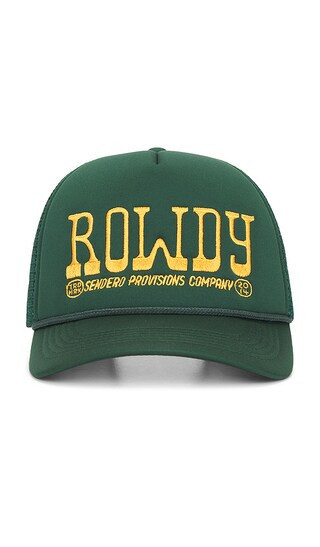 Sendero Provisions Co. Rowdy Trucker Hat in Green. | Revolve Clothing (Global)