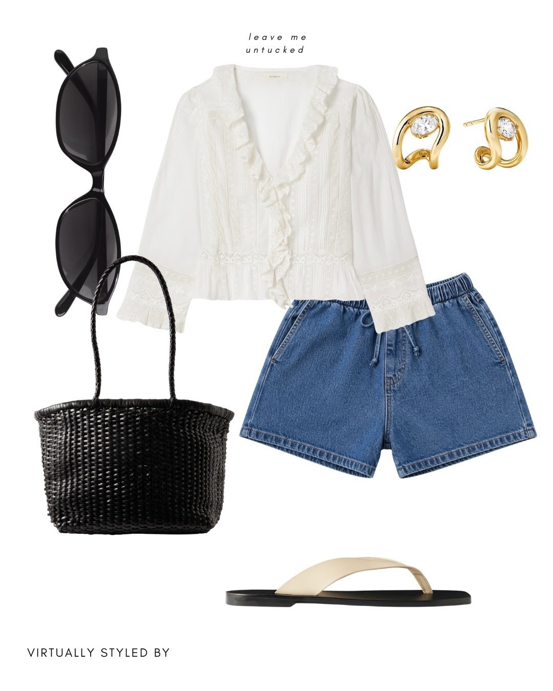 Ways to wear drawstring denim shorts for spring summer 

#LTKuk #LTKsummer #LTKspring