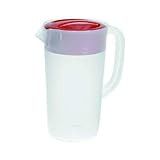 RUBBERMAID Covered Pitcher 2.25 qt - White with Red Cover | Amazon (US)
