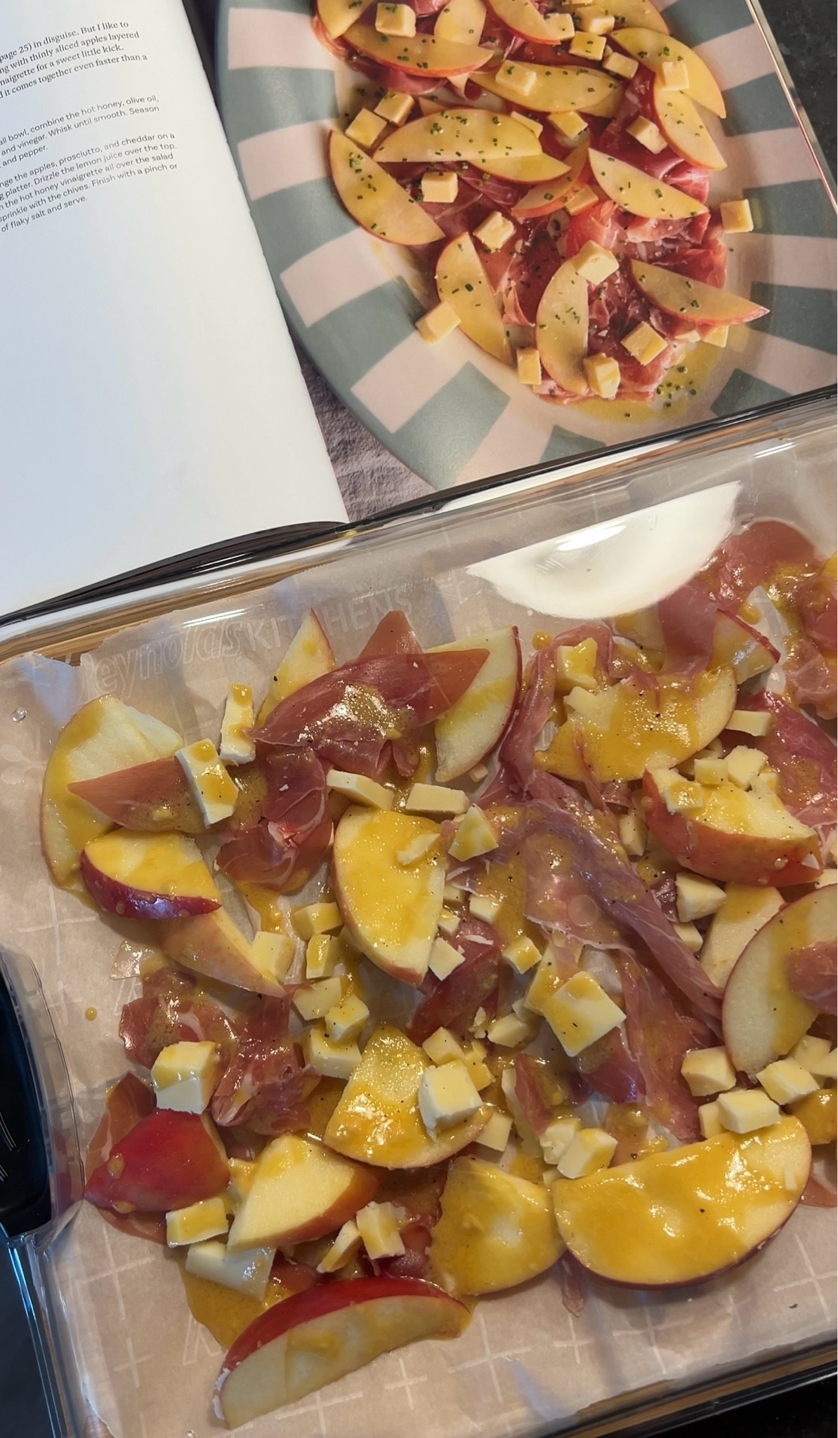 // the best tray for hosting!! can take it with you or prep everything on it and serve - does have trays I just put parchment on it bc I had a type of sauce that I didn’t want in the wood grain //

#LTKSeasonal #LTKfoodie #LTKHome