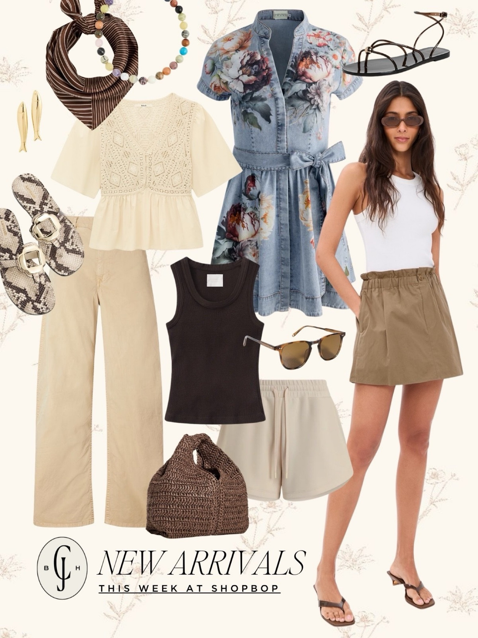 New neutral arrivals at @Shopbop  for spring and summer. I love the textures, shapes and fun accessories!

#LTKootd