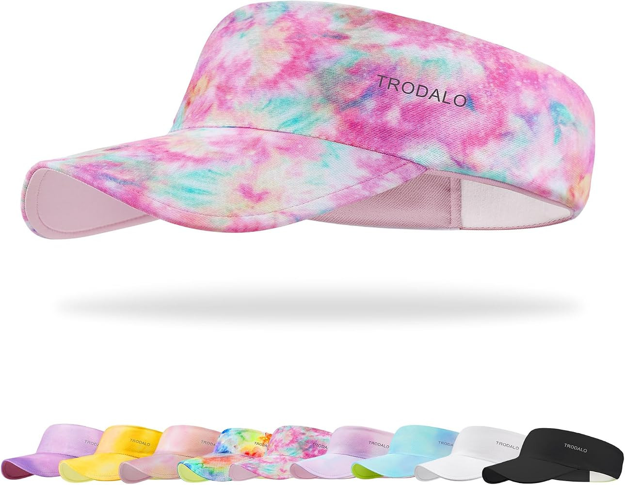 Kids Sun Visor Hats for Girls Boys, Packable Cooling Stretchy Visor | Amazon (US)