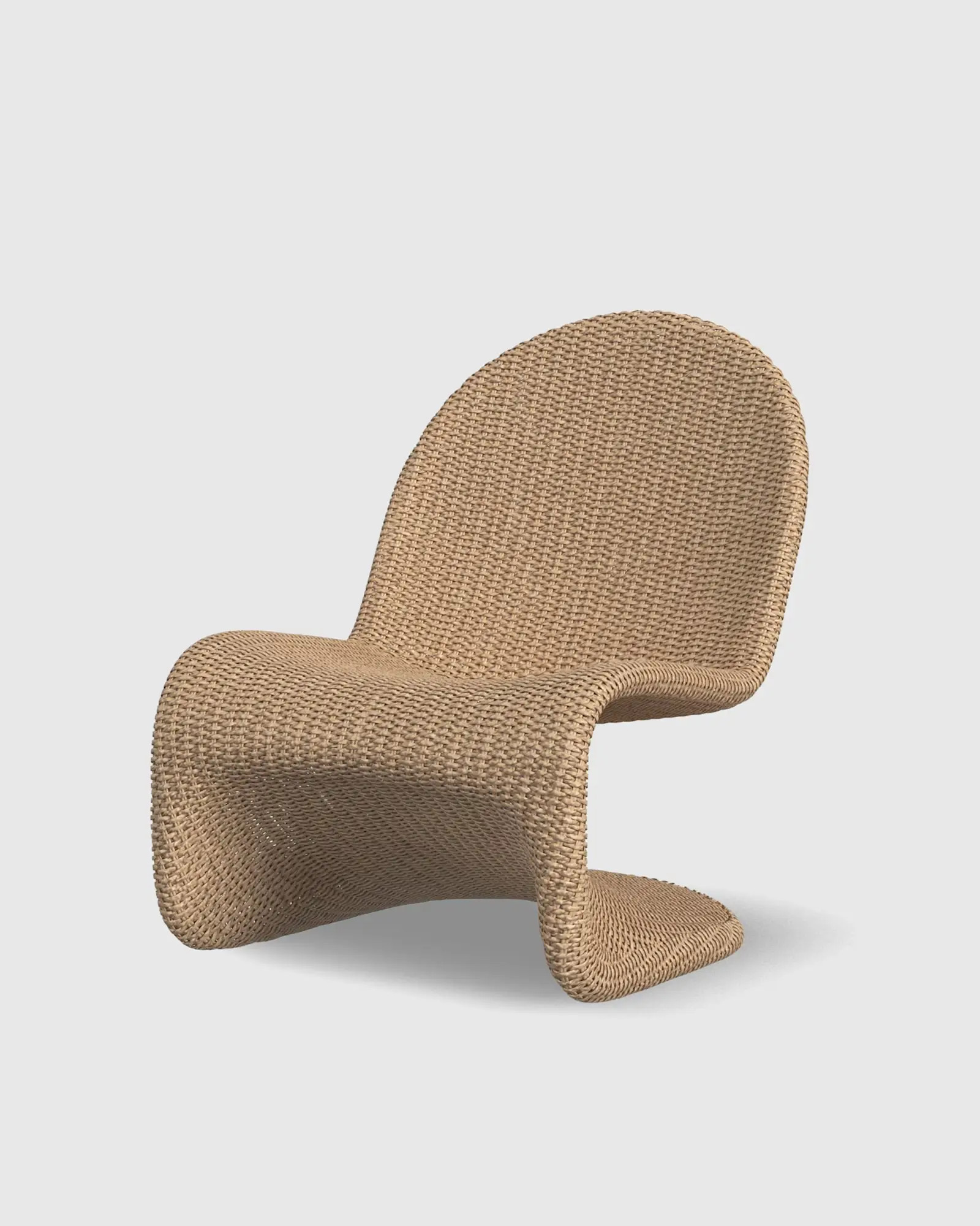 Curved All-Weather Wicker Indoor/Outdoor Lounge Chair | Quince