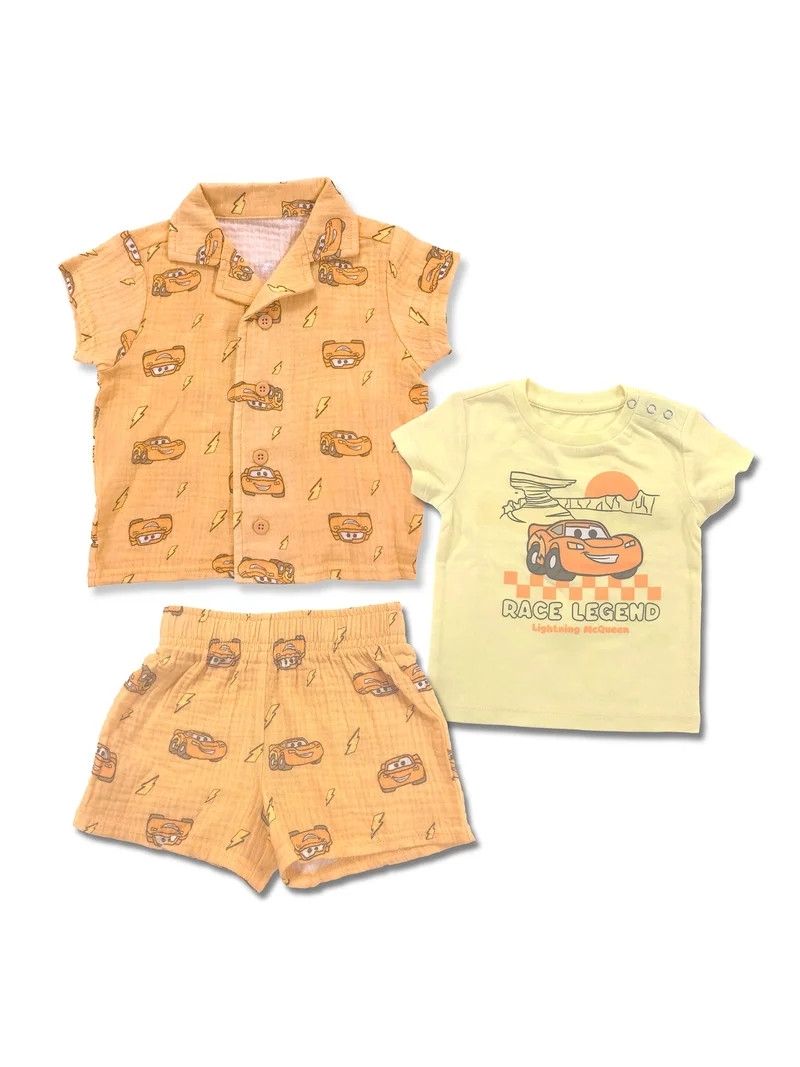 Cars, Baby Boy Three-Piece Set, Race Legend Springs, Sizes 0-24M | Walmart (US)