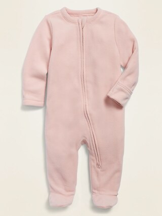 Unisex Micro Fleece Sleep & Play One-Piece for Baby | Old Navy (US)