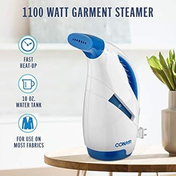 Conair GS27CS Complete Steam Hand Held Fabric Steamer with CordReel, White | Amazon (US)