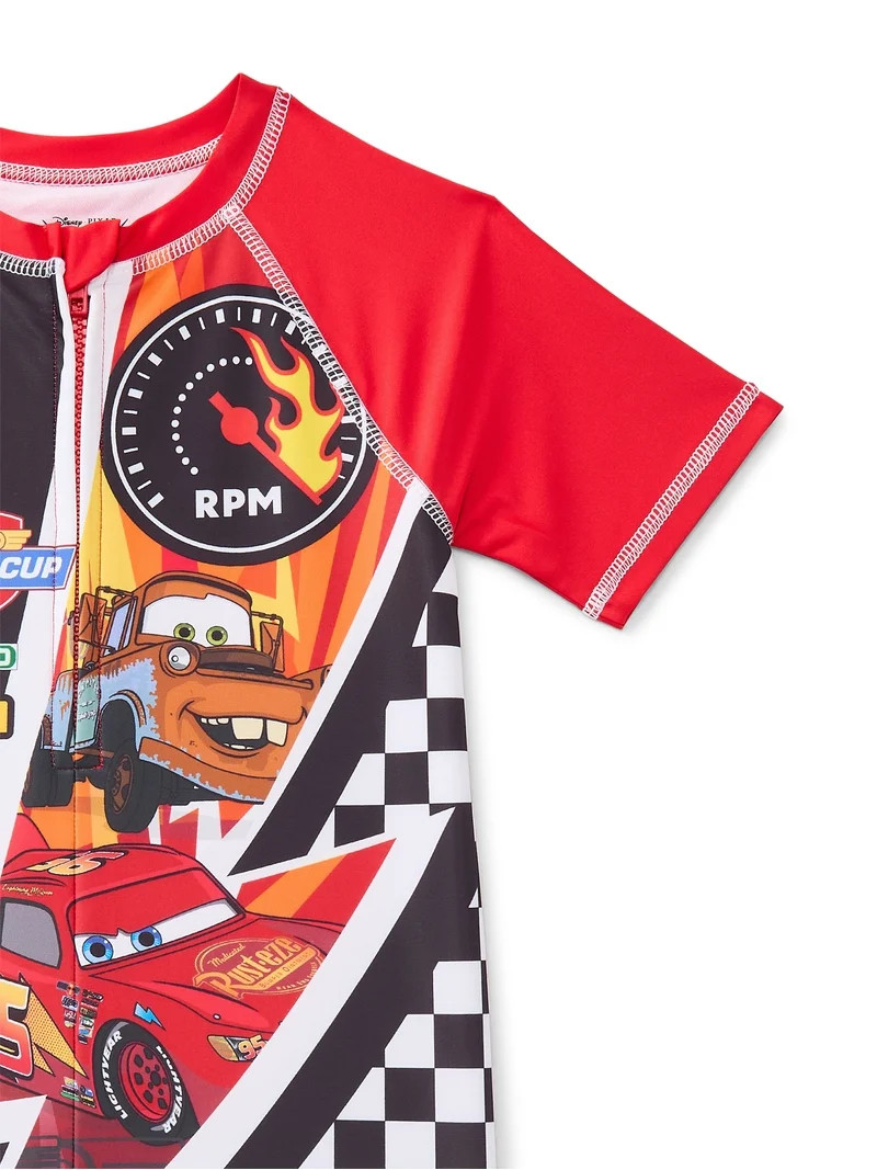 Character Toddler Boy Cosplay One-Piece Zip Swimsuit, Sizes 2T-5T | Walmart (US)