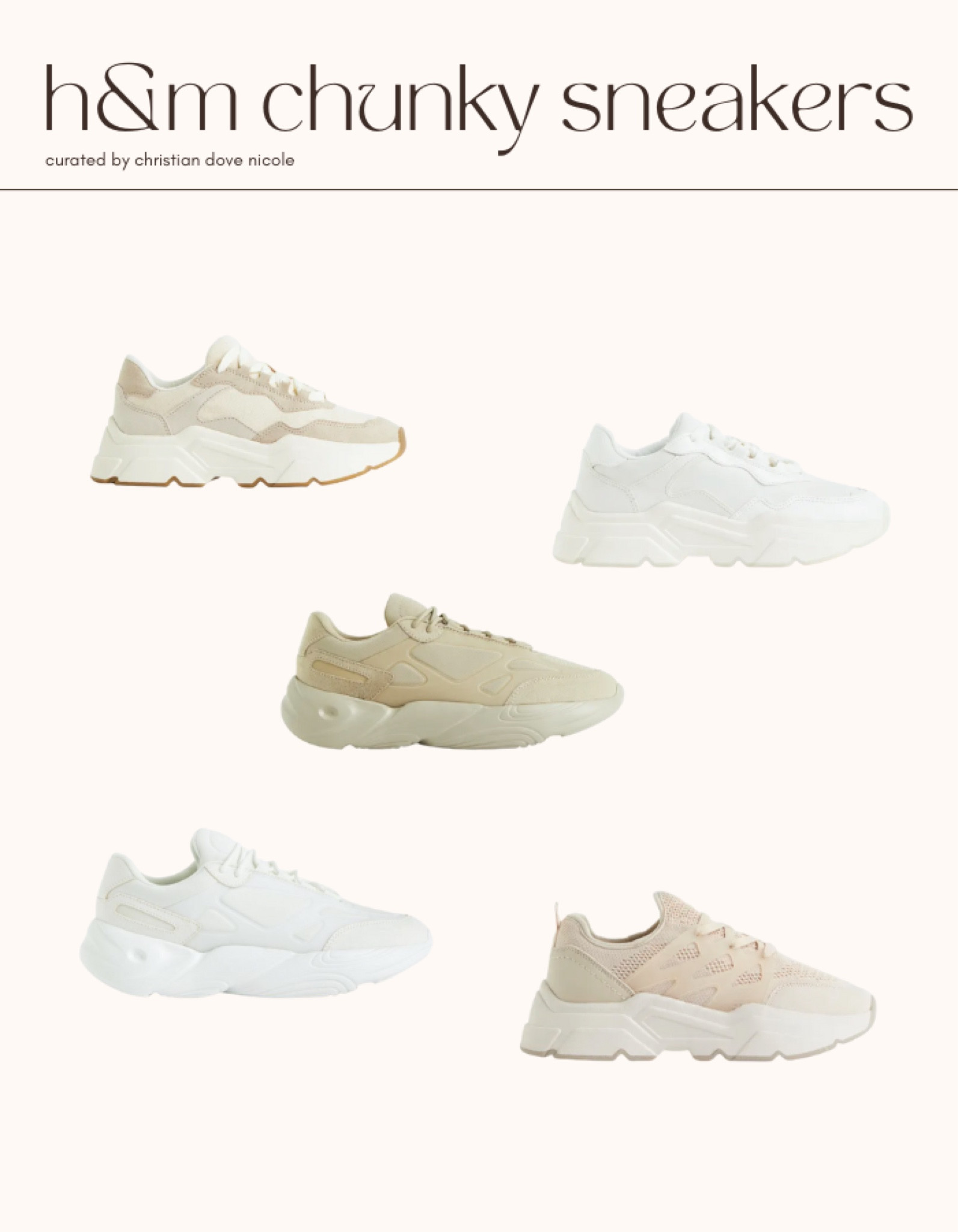 beige aesthetic h&m chunky sneakers 😍 shop now #streetwear #chunkysneakers #aesthetic #hm

#LTKFind #LTKstyletip #LTKshoecrush