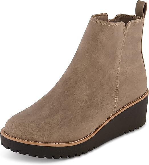 CUSHIONAIRE Women's Ilena wedge boot +Memory Foam, Wide Widths Available | Amazon (US)