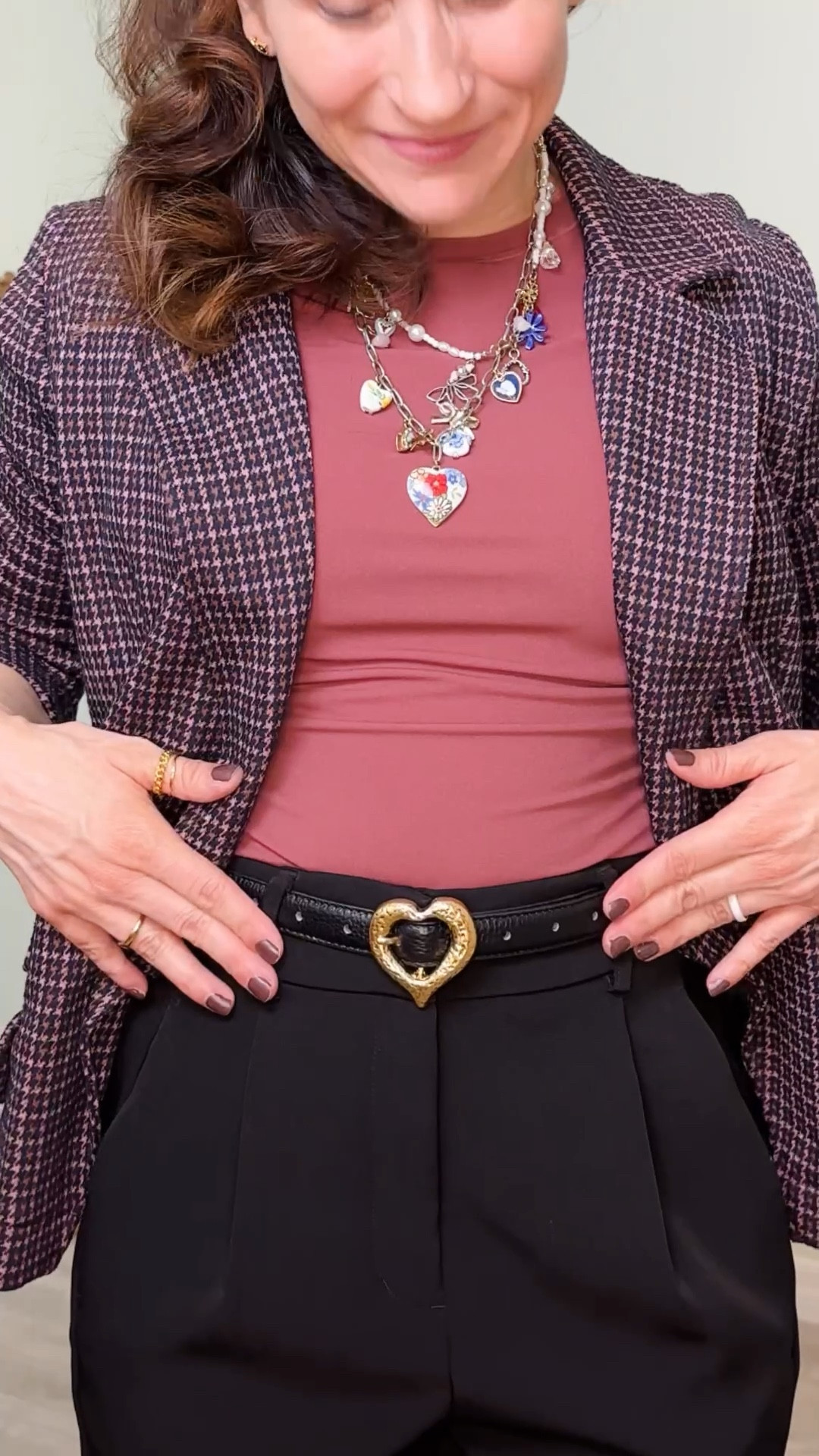 Cute accessories for gifting: Heart shaped belt and charm necklace. 

#LTKWorkwear #LTKWatchNow #LTKStyleTip