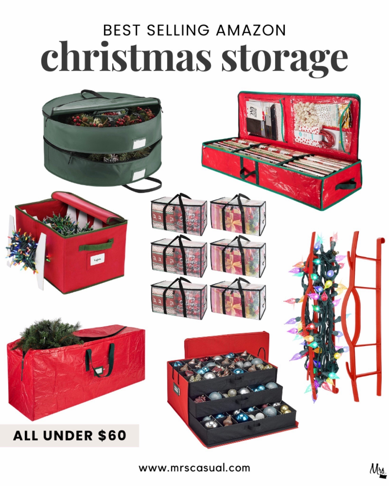 Best-selling Amazon Christmas storage 🎄 Organization made easy and all under $60. 🔗⬇️

#LTKHome #LTKSeasonal #LTKHoliday