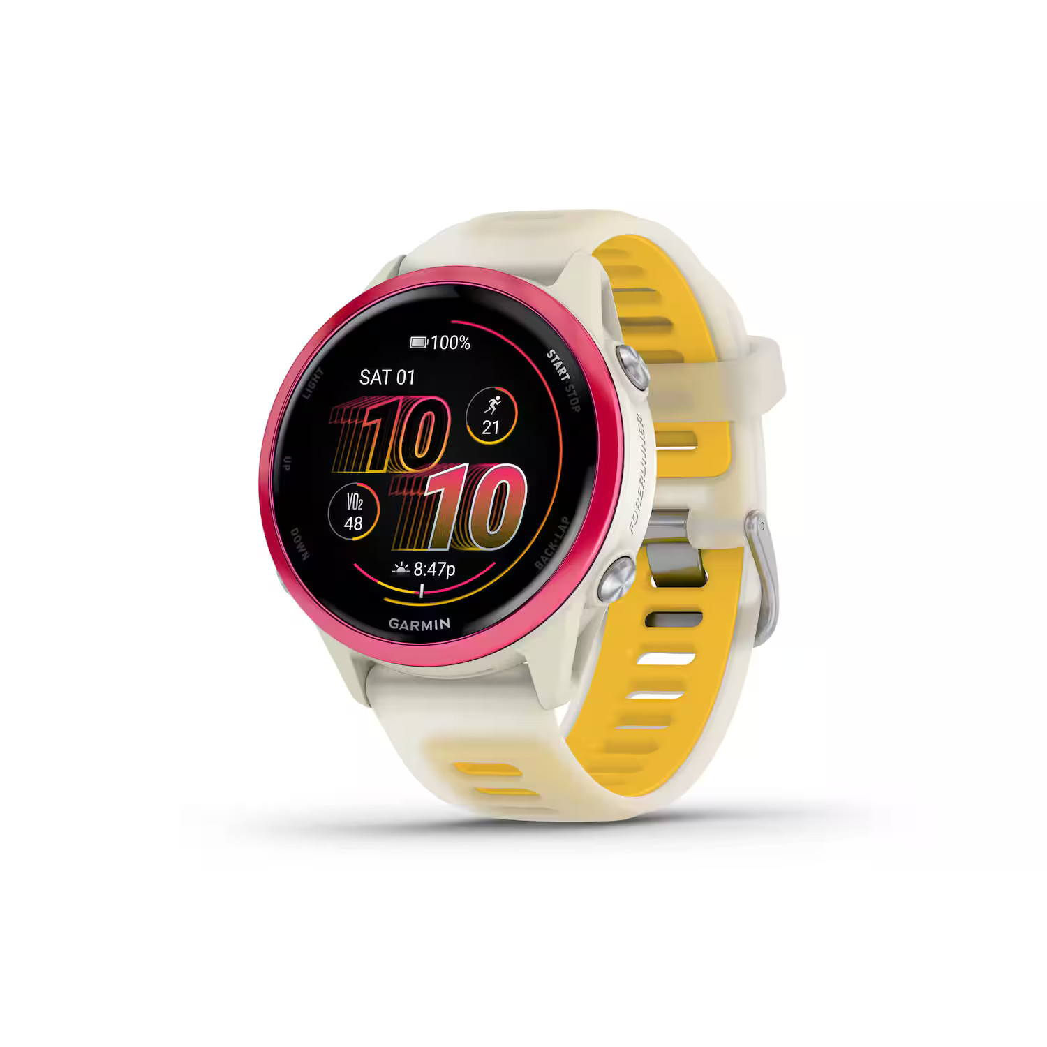 Garmin - Forerunner 570 GPS Smartwatch 42 mm Aluminum - Raspberry Aluminum - (2025) | Best Buy U.S.