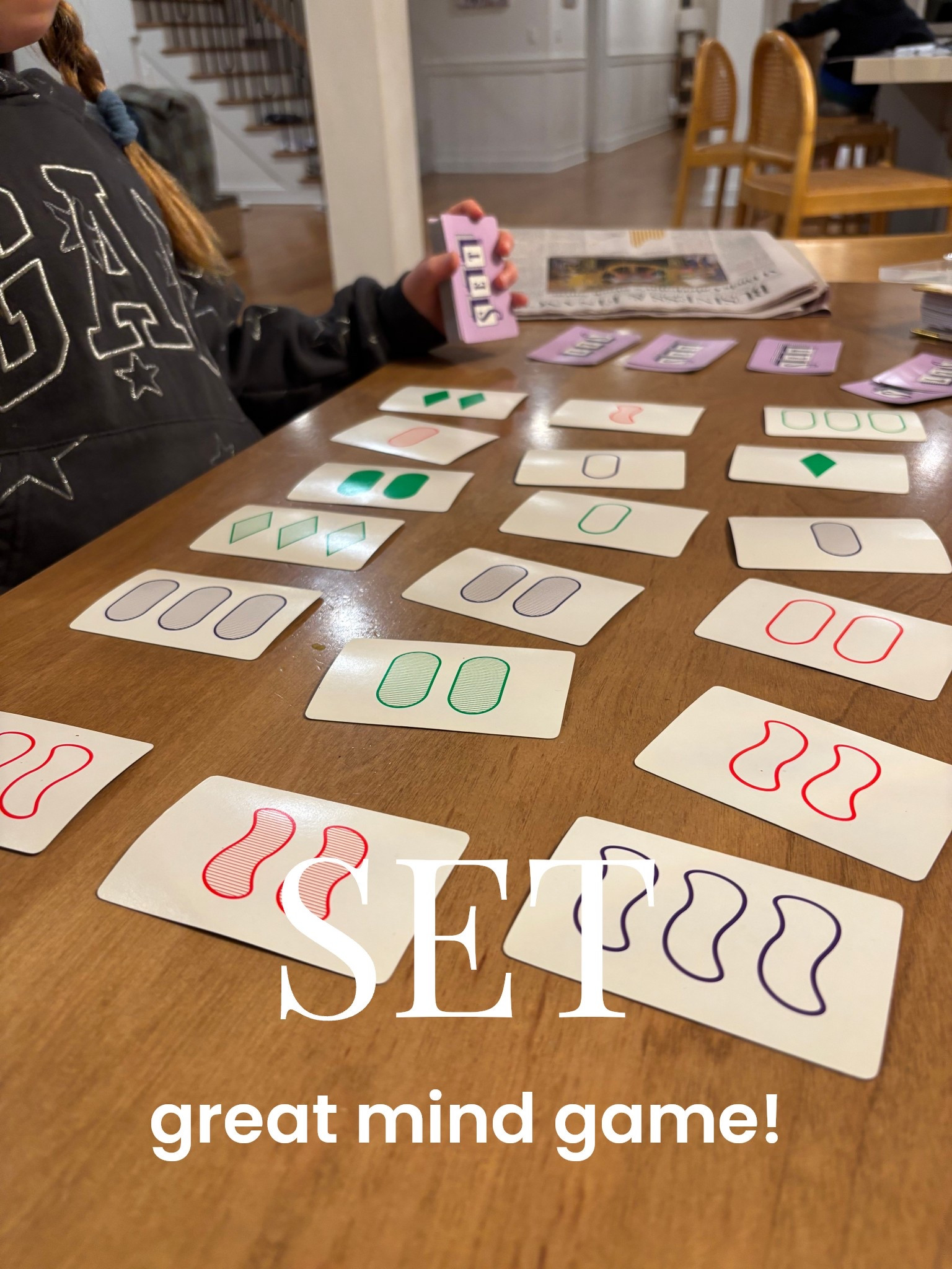 A great game you will enjoy playing with the kids! A bit advanced but my 6 year old got the hang of it  