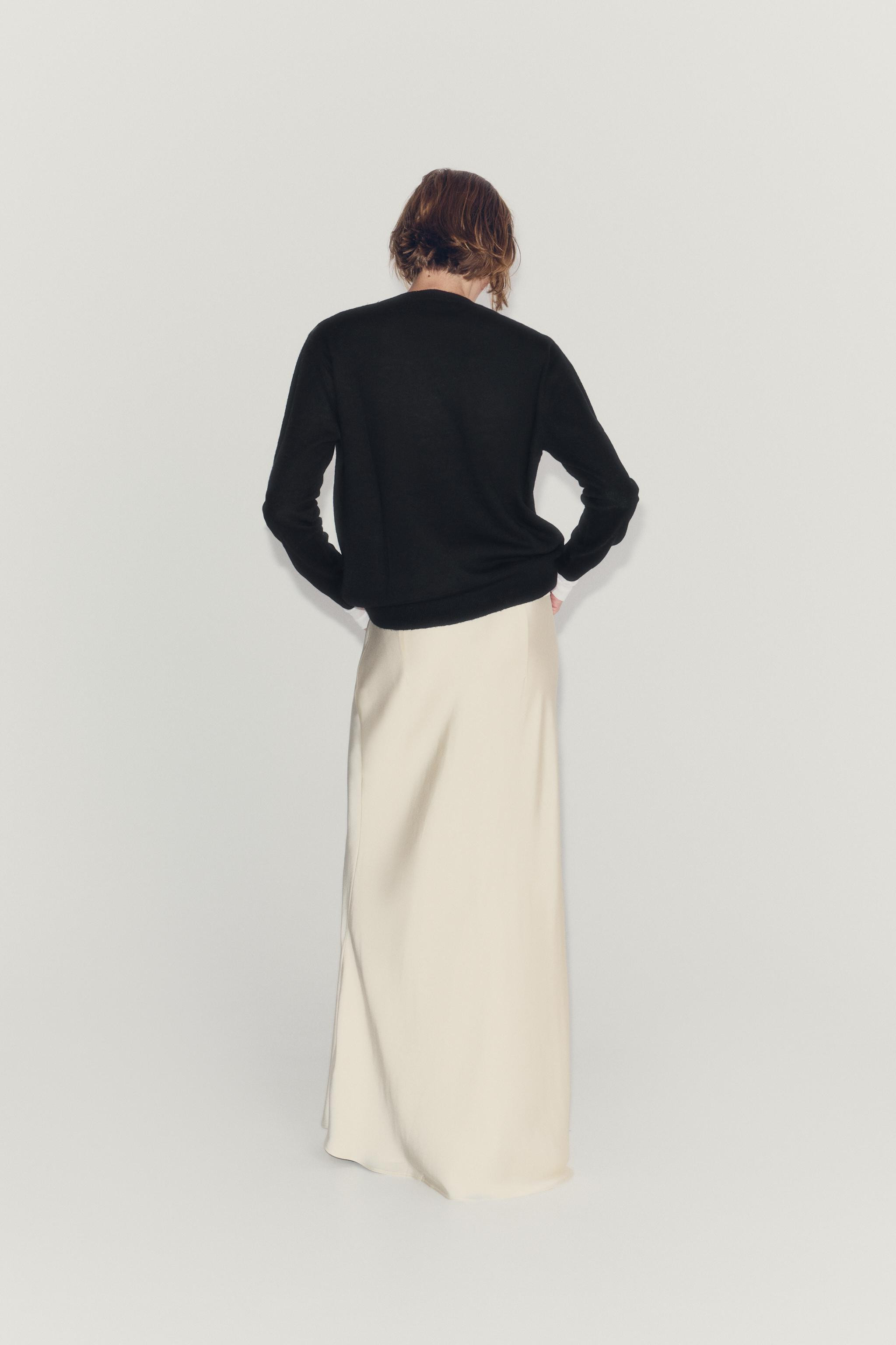 ZW COLLECTION SATIN SKIRT | Zara US