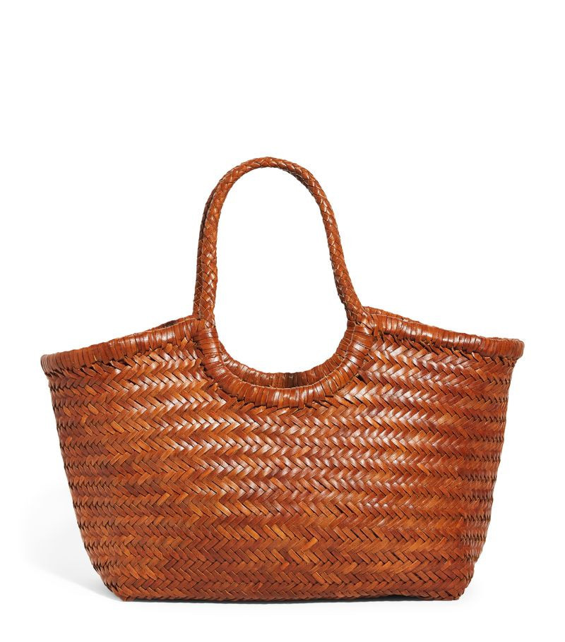 Dragon Diffusion Large Leather Woven Nantucket Tote Bag | Harrods