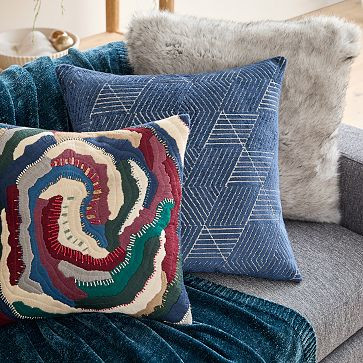 Velvet Forest Floor Pillow Cover Set | West Elm (US)