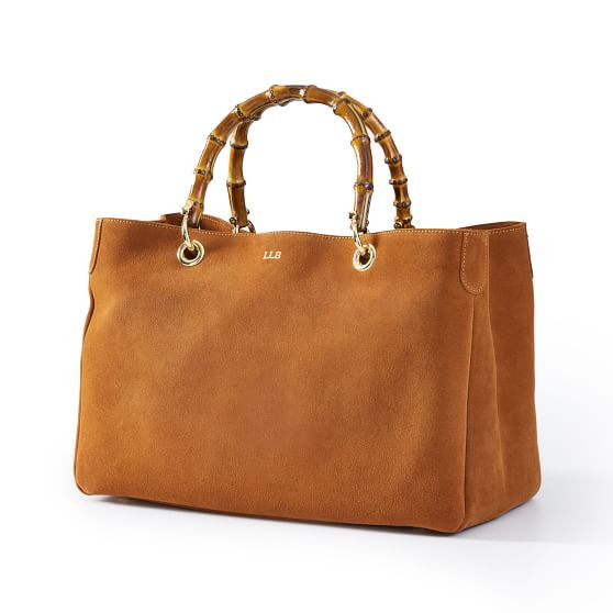 Bamboo Elisabetta Suede Handbag | Mark and Graham