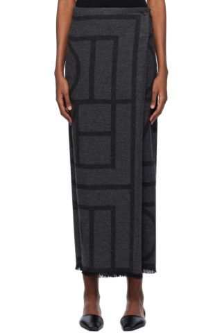 Gray Winter Maxi Skirt | SSENSE