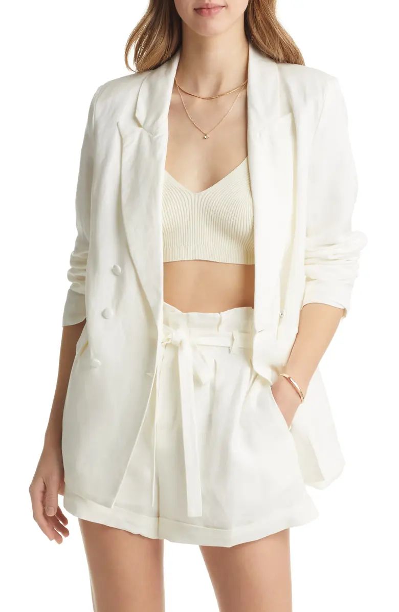 VICI Collection Linen Blend Blazer | Nordstrom | Nordstrom