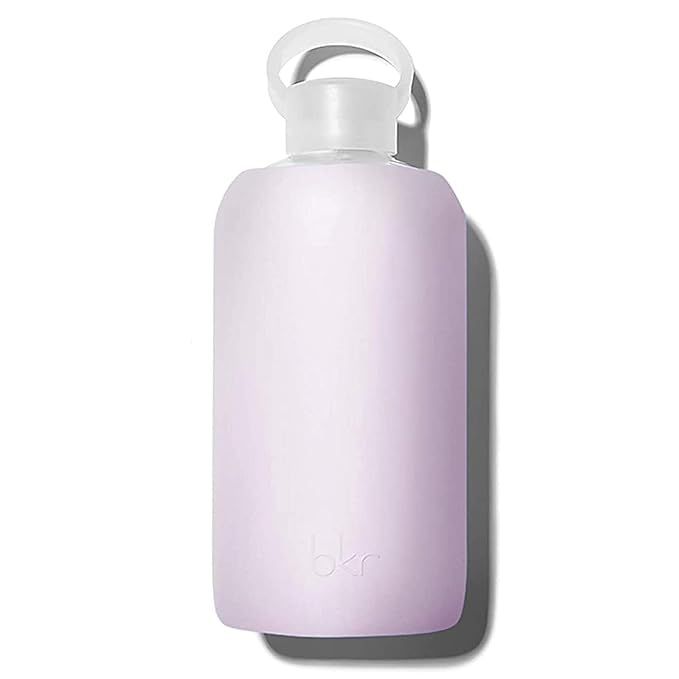 Amazon.com: bkr Big Smooth Lala - 32oz/1L - Glass Water Bottle - Lavender Fog - For Bedside, Desk... | Amazon (US)