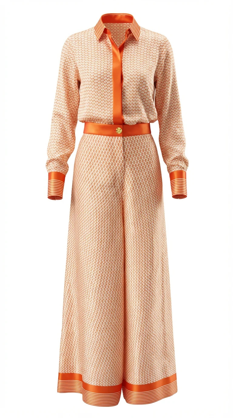 Kaftanated THE STR8 TO BUSINESS PANT SET (MANDARIN) - MEDIUM (8-10) / MANDARIN ORANGE | Shop.app