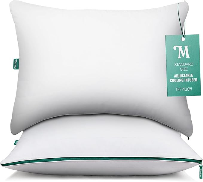 Marlow Adjustable Memory Foam Pillow by Brooklinen - Provides Back and Neck Pain Relief - Ideal B... | Amazon (US)