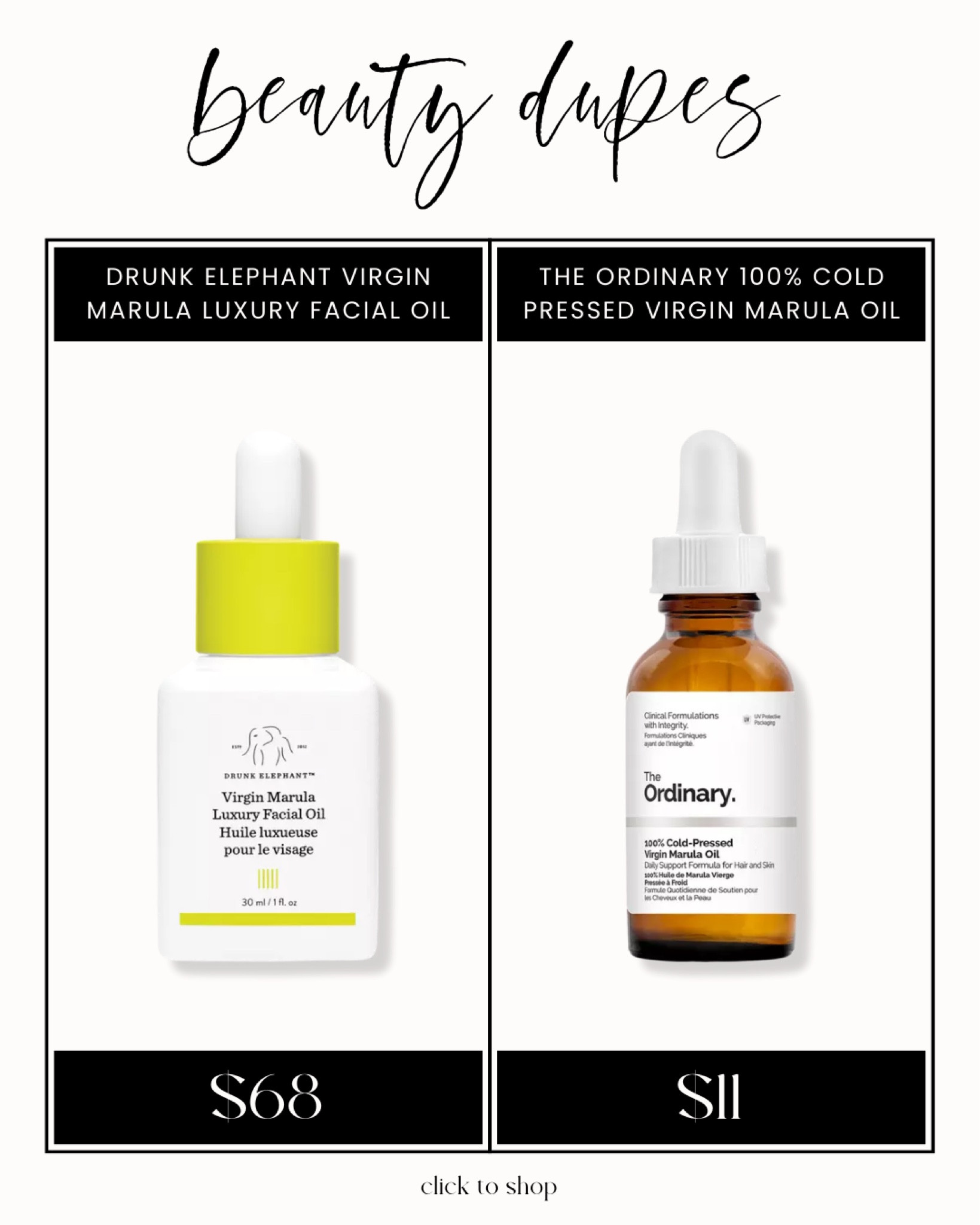 Drunk elephant skincare dupe: the ordinary

#LTKbeauty #LTKfindsunder50