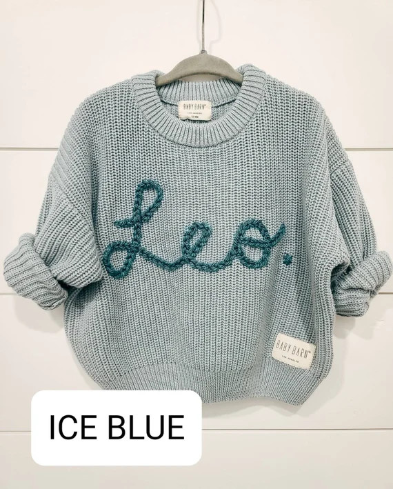 Custom Embroidered Baby/toddler Sweater | Etsy | Etsy (US)