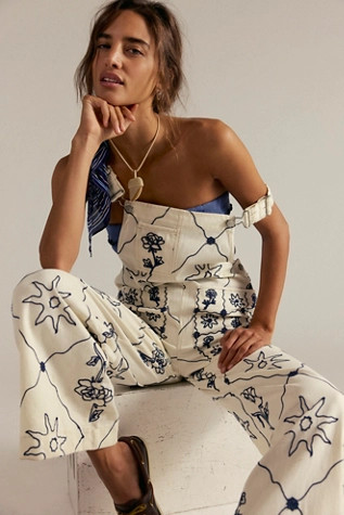 We The Free Rising Sun Overalls | Free People (Global - UK&FR Excluded)