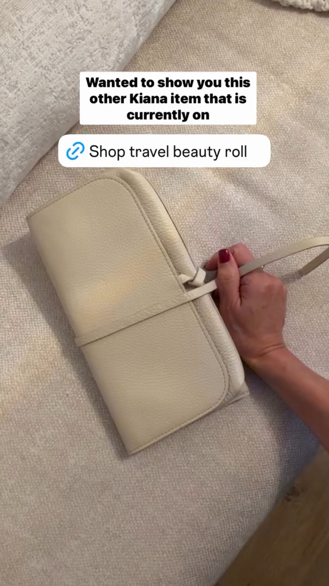 Cuyana travel beauty roll on sale! 
The brand hardly ever does sales! My favorite brand for elevated travel items. 

#LTKTravel #LTKHoliday #LTKCyberWeek