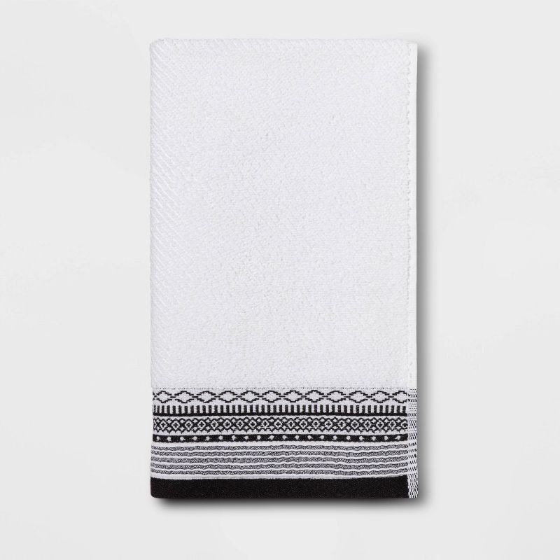 Diamond Border Terry Bath Towel - Threshold™ | Target