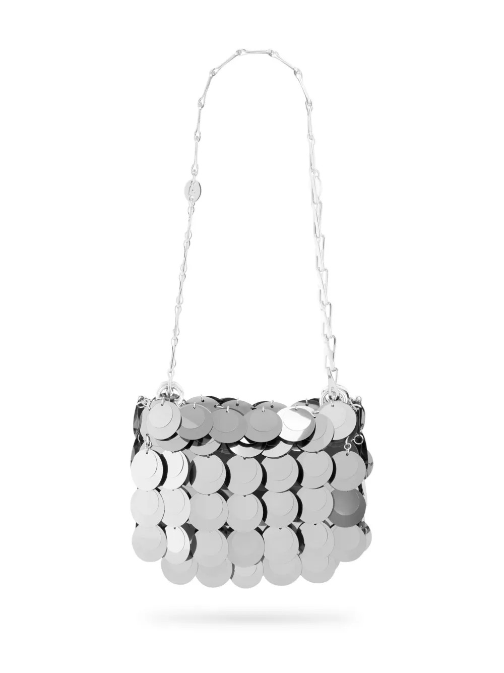 Rabanne Mini Sparkle Layered Bag | Silver | FARFETCH AU | Farfetch Global