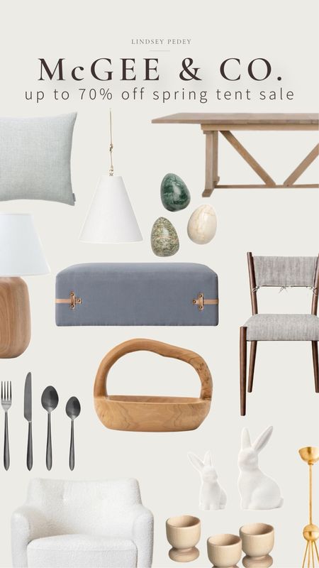 McGee and Co spring tent sale is here! Shop up to 70%! off linking a few of my favorites below. 

Bench, pillow, pendant, dining table, Easter, spring, dining chair, home, decor, flatware, lamp, bunny, swivel chair, accent chair, Easter table 

#LTKfindsunder100 #LTKsalealert #LTKhome