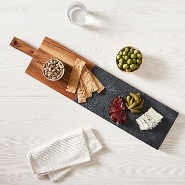 Mixed Slate & Wood Preston Charcuterie Boards | West Elm | West Elm (US)