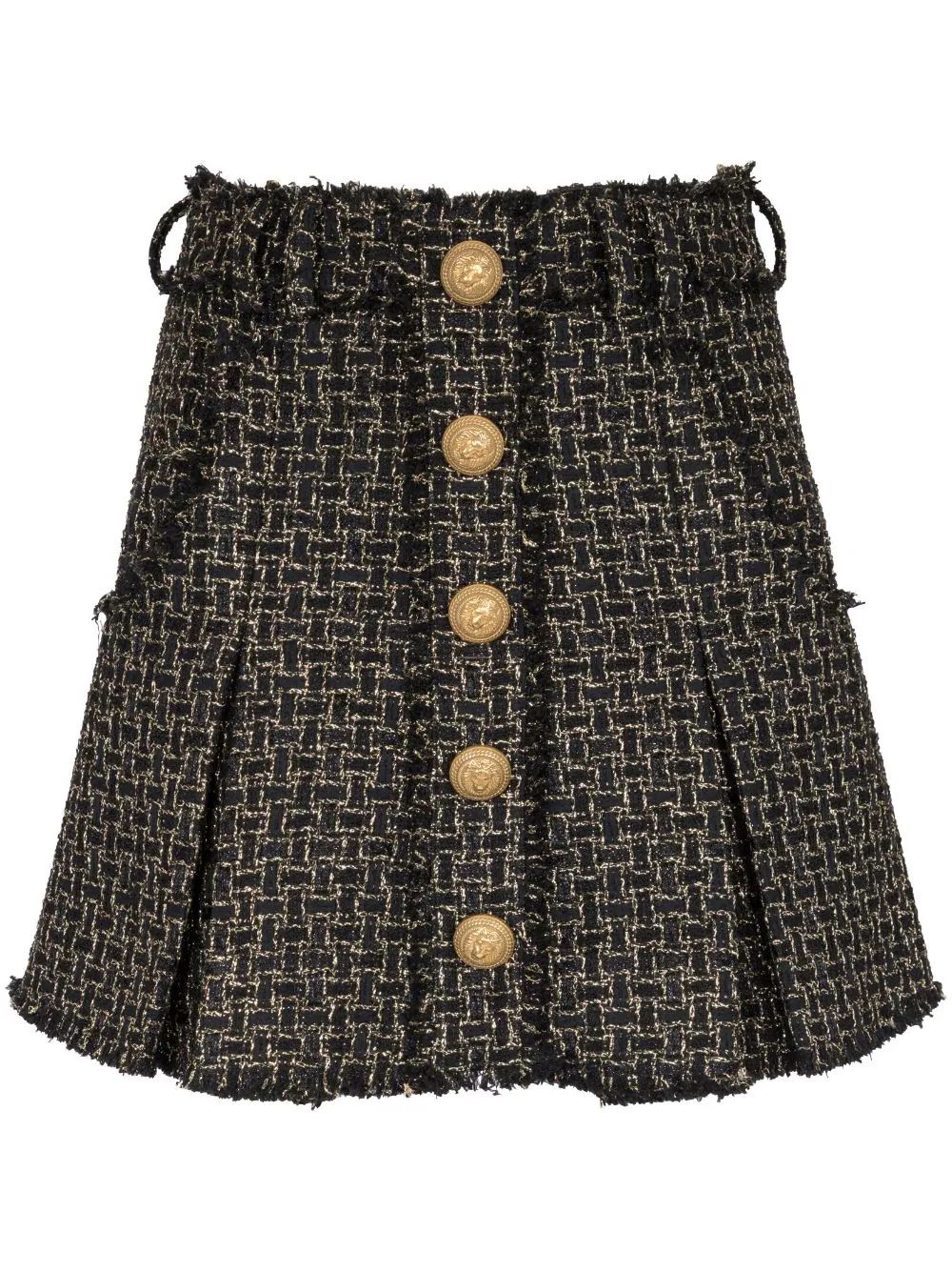 tweed pleated mini skirt | Farfetch Global