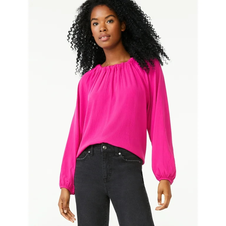 Scoop Women's Blouson Bow Back Top | Walmart (US)