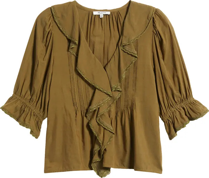 Madewell Ruffled Puff-Sleeve Top | Nordstrom | Nordstrom