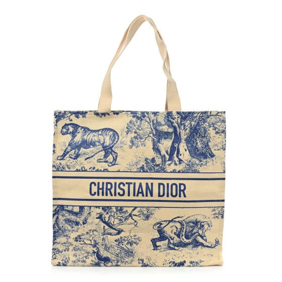 Straw Dioriviera Tote Beige | FASHIONPHILE (US)