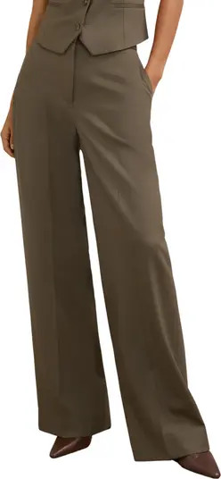 Solene Wool Blend Wide Leg Pants | Nordstrom