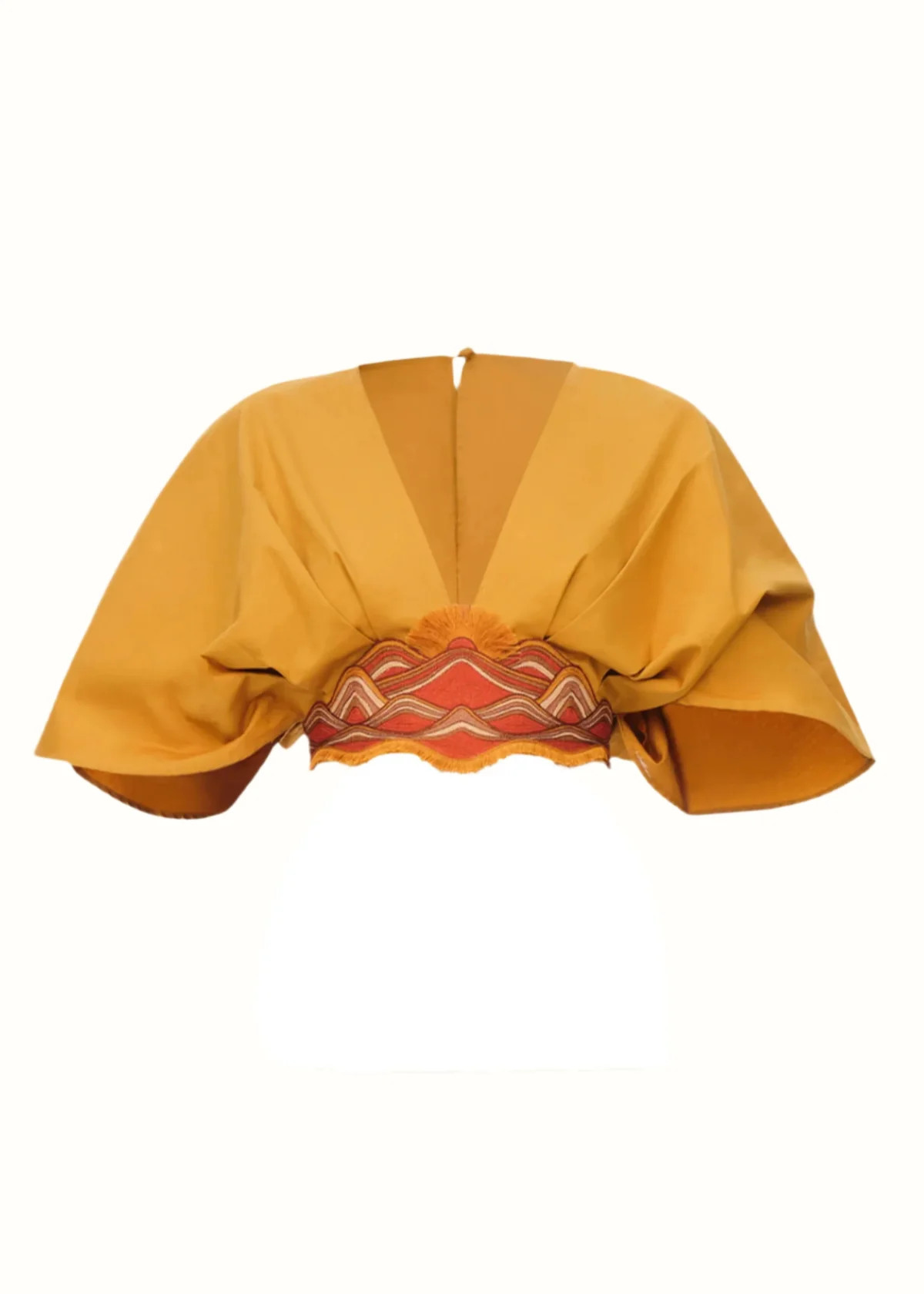 OLLA CROP TOP - MUSTARD | ANDREA IYAMAH