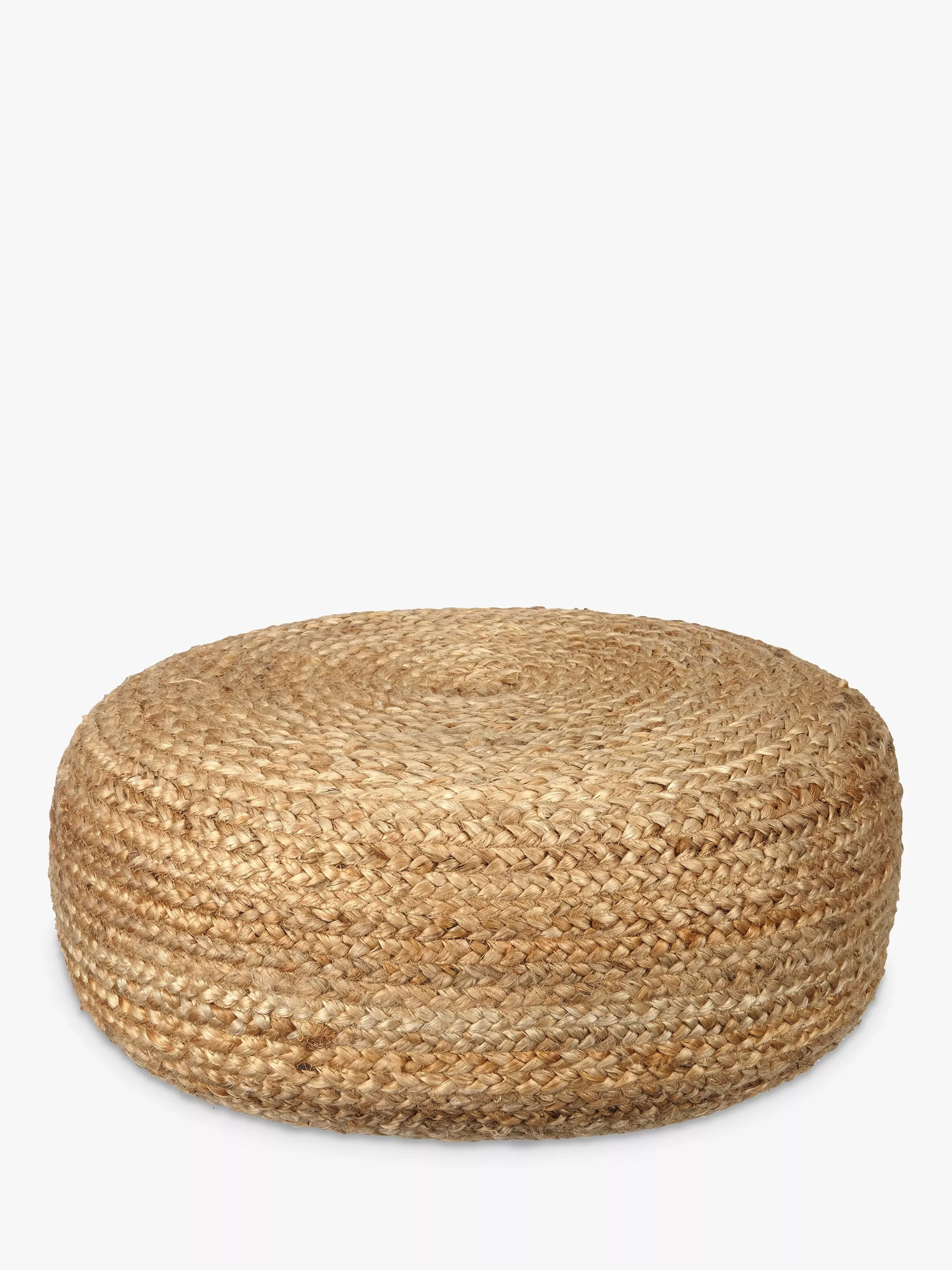 John Lewis Jute Pouffe, Natural | John Lewis (UK)