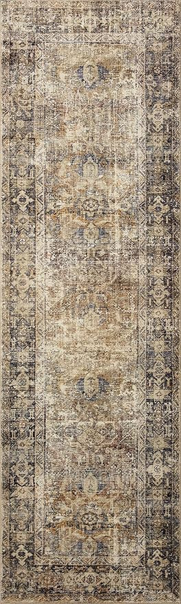 Loloi Amber Lewis x Loloi Morgan Collection MOG-01 Sunset / Ink 2'-3" x 9'-6", 0.38" Runner Rug | Amazon (US)