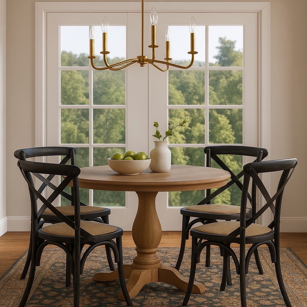 Dining nook inspo. Traditional style with a brass chandelier, round dining table, and bistro chairs.

#chandelier #diningroomlight #lightfixture #diningnook #diningtable #bistrotable #pedestaltable #bistrochairs #diningchairs #homedesign #homestyling #interiordesign


#LTKSaleAlert #LTKHome